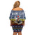 Chicken It Twice Christmas Family Matching Off Shoulder Short Dress and Hawaiian Shirt Xmas Holiday Patterns - Wonder Print Shop