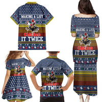Chicken It Twice Christmas Family Matching Puletasi and Hawaiian Shirt Xmas Holiday Patterns - Wonder Print Shop