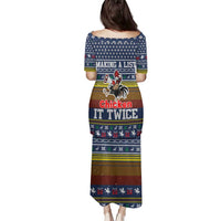 Chicken It Twice Christmas Family Matching Puletasi and Hawaiian Shirt Xmas Holiday Patterns - Wonder Print Shop
