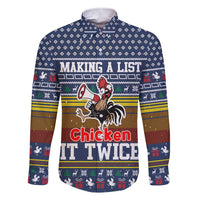 Chicken It Twice Christmas Family Matching Short Sleeve Bodycon Dress and Hawaiian Shirt Xmas Holiday Patterns - Wonder Print Shop
