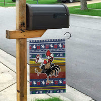 Chicken It Twice Christmas Garden Flag Xmas Holiday Patterns - Wonder Print Shop
