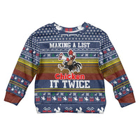 Chicken It Twice Christmas Kid Ugly Christmas Sweater Xmas Holiday Patterns - Wonder Print Shop