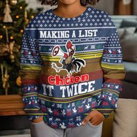 Chicken It Twice Christmas Kid Ugly Christmas Sweater Xmas Holiday Patterns - Wonder Print Shop