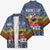 Chicken It Twice Christmas Kimono Xmas Holiday Patterns - Wonder Print Shop