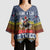 Chicken It Twice Christmas Kimono Sleeve Blouse Xmas Holiday Patterns - Wonder Print Shop