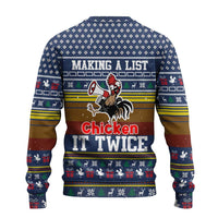 Chicken It Twice Christmas Ugly Christmas Sweater Xmas Holiday Patterns - Wonder Print Shop