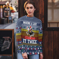 Chicken It Twice Christmas Ugly Christmas Sweater Xmas Holiday Patterns - Wonder Print Shop