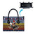 Chicken It Twice Christmas Leather Bag Xmas Holiday Patterns - Wonder Print Shop