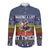 Chicken It Twice Christmas Long Sleeve Button Shirt Xmas Holiday Patterns - Wonder Print Shop