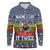 Chicken It Twice Christmas Long Sleeve Polo Shirt Xmas Holiday Patterns - Wonder Print Shop