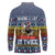 Chicken It Twice Christmas Long Sleeve Polo Shirt Xmas Holiday Patterns - Wonder Print Shop