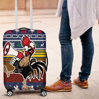 Chicken It Twice Christmas Luggage Cover Xmas Holiday Patterns - Wonder Print Shop
