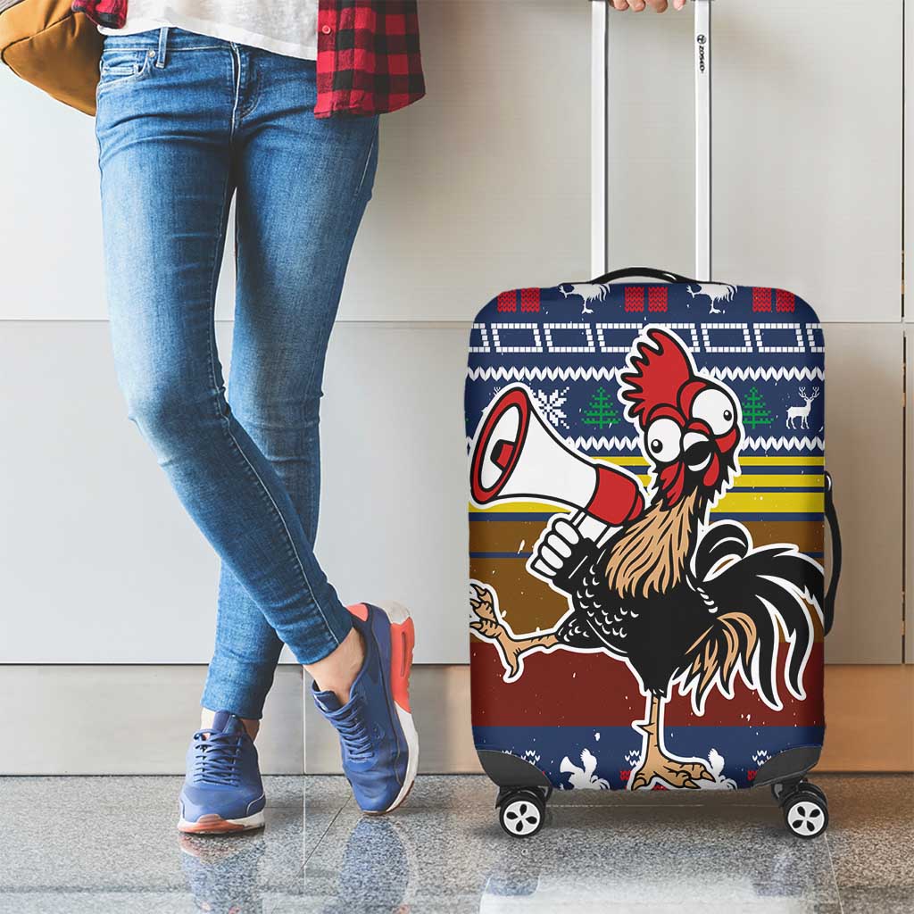 Chicken It Twice Christmas Luggage Cover Xmas Holiday Patterns - Wonder Print Shop