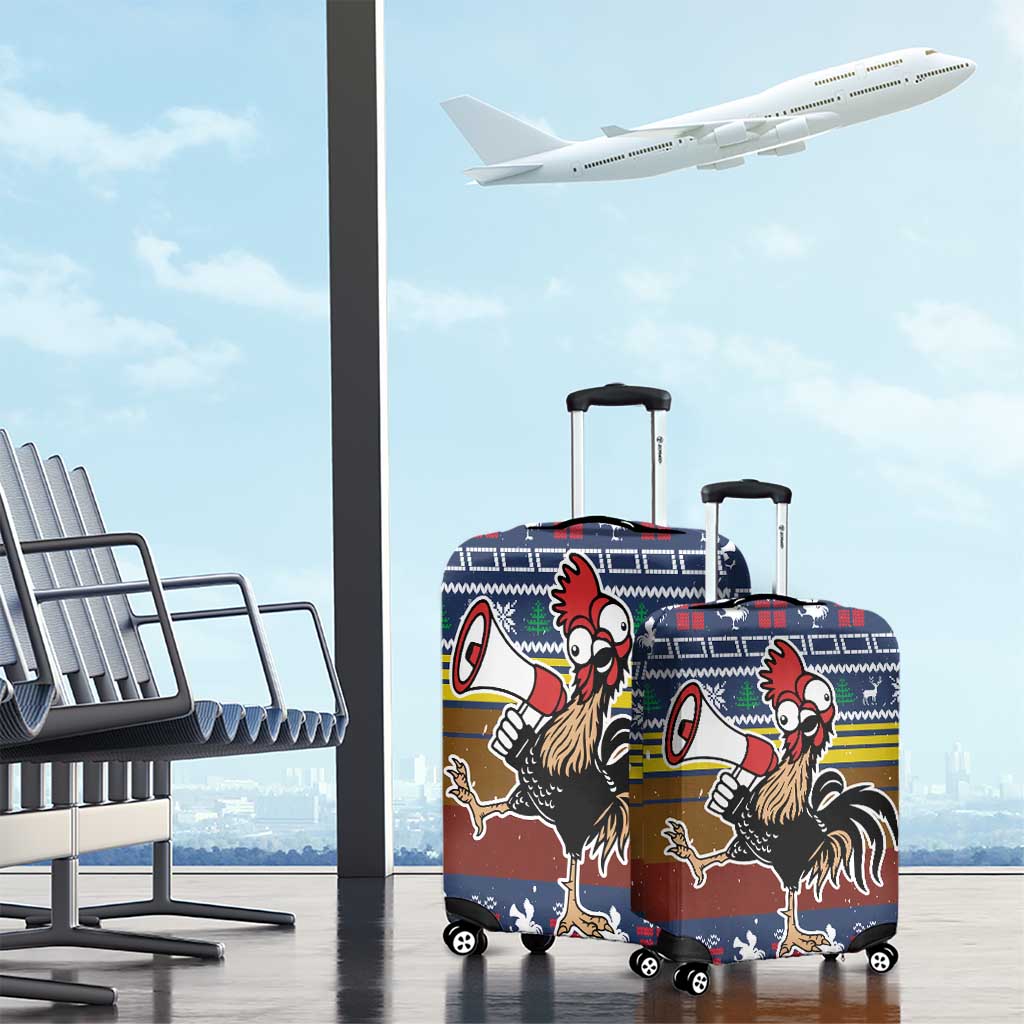 Chicken It Twice Christmas Luggage Cover Xmas Holiday Patterns - Wonder Print Shop