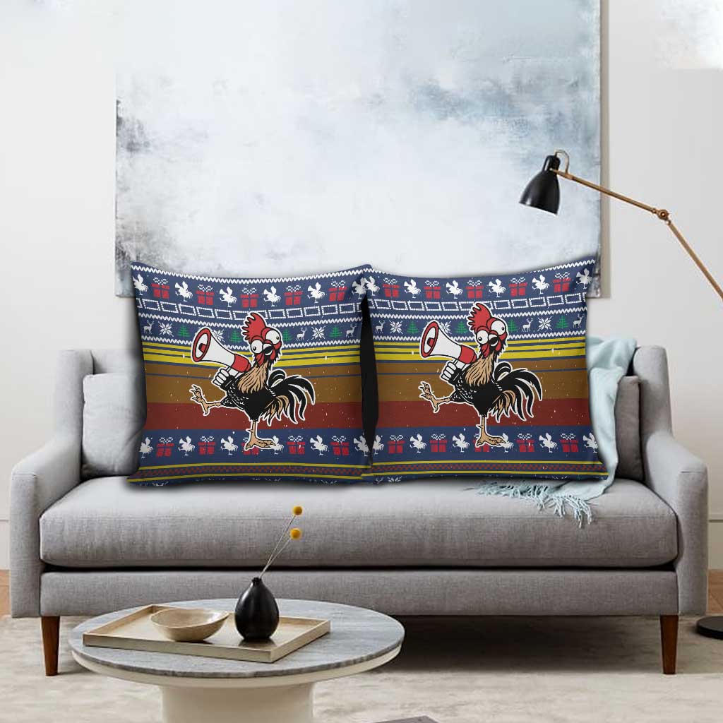 Chicken It Twice Christmas Pillow Cover Xmas Holiday Patterns - Wonder Print Shop