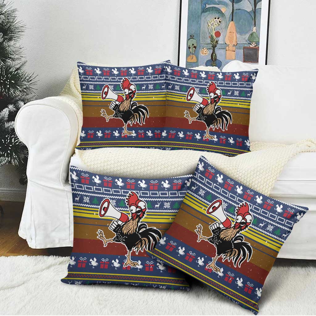 Chicken It Twice Christmas Pillow Cover Xmas Holiday Patterns - Wonder Print Shop