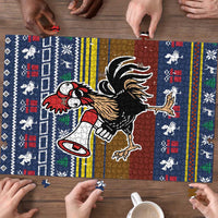 Chicken It Twice Christmas Puzzle Xmas Holiday Patterns - Wonder Print Shop
