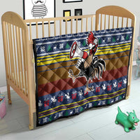 Chicken It Twice Christmas Quilt Xmas Holiday Patterns - Wonder Print Shop