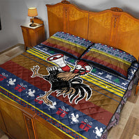 Chicken It Twice Christmas Quilt Bed Set Xmas Holiday Patterns - Wonder Print Shop