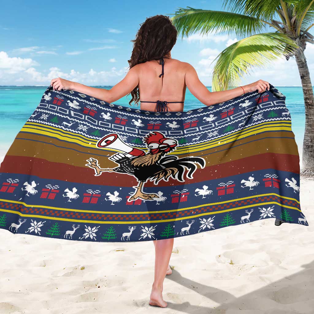 Chicken It Twice Christmas Sarong Xmas Holiday Patterns - Wonder Print Shop