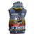 Chicken It Twice Christmas Sleeveless Zip Hoodie Xmas Holiday Patterns - Wonder Print Shop