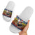 Chicken It Twice Christmas Slide Sandals Xmas Holiday Patterns - Wonder Print Shop