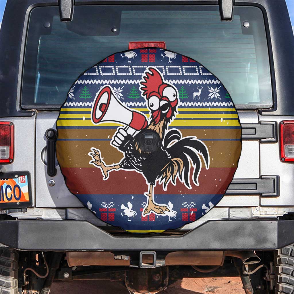 Chicken It Twice Christmas Spare Tire Cover Xmas Holiday Patterns - Wonder Print Shop