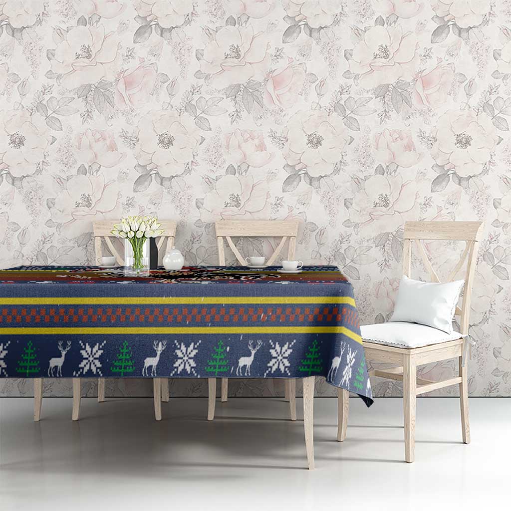 Chicken It Twice Christmas Tablecloth Xmas Holiday Patterns - Wonder Print Shop