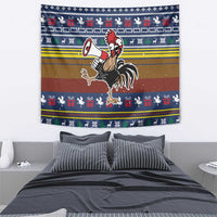 Chicken It Twice Christmas Tapestry Xmas Holiday Patterns - Wonder Print Shop