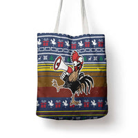 Chicken It Twice Christmas Tote Bag Xmas Holiday Patterns - Wonder Print Shop