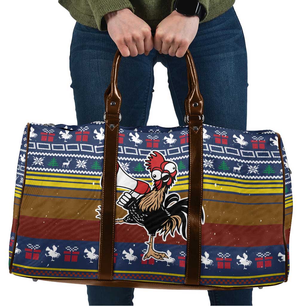 Chicken It Twice Christmas Travel Bag Xmas Holiday Patterns - Wonder Print Shop