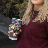 Chicken It Twice Christmas Tumbler Cup Xmas Holiday Patterns - Wonder Print Shop