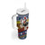 Chicken It Twice Christmas Tumbler With Handle Xmas Holiday Patterns - Wonder Print Shop