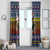 Chicken It Twice Christmas Window Curtain Xmas Holiday Patterns - Wonder Print Shop