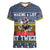 Chicken It Twice Christmas Women V-Neck T-Shirt Xmas Holiday Patterns - Wonder Print Shop