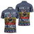 Chicken It Twice Christmas Zipper Polo Shirt Xmas Holiday Patterns - Wonder Print Shop