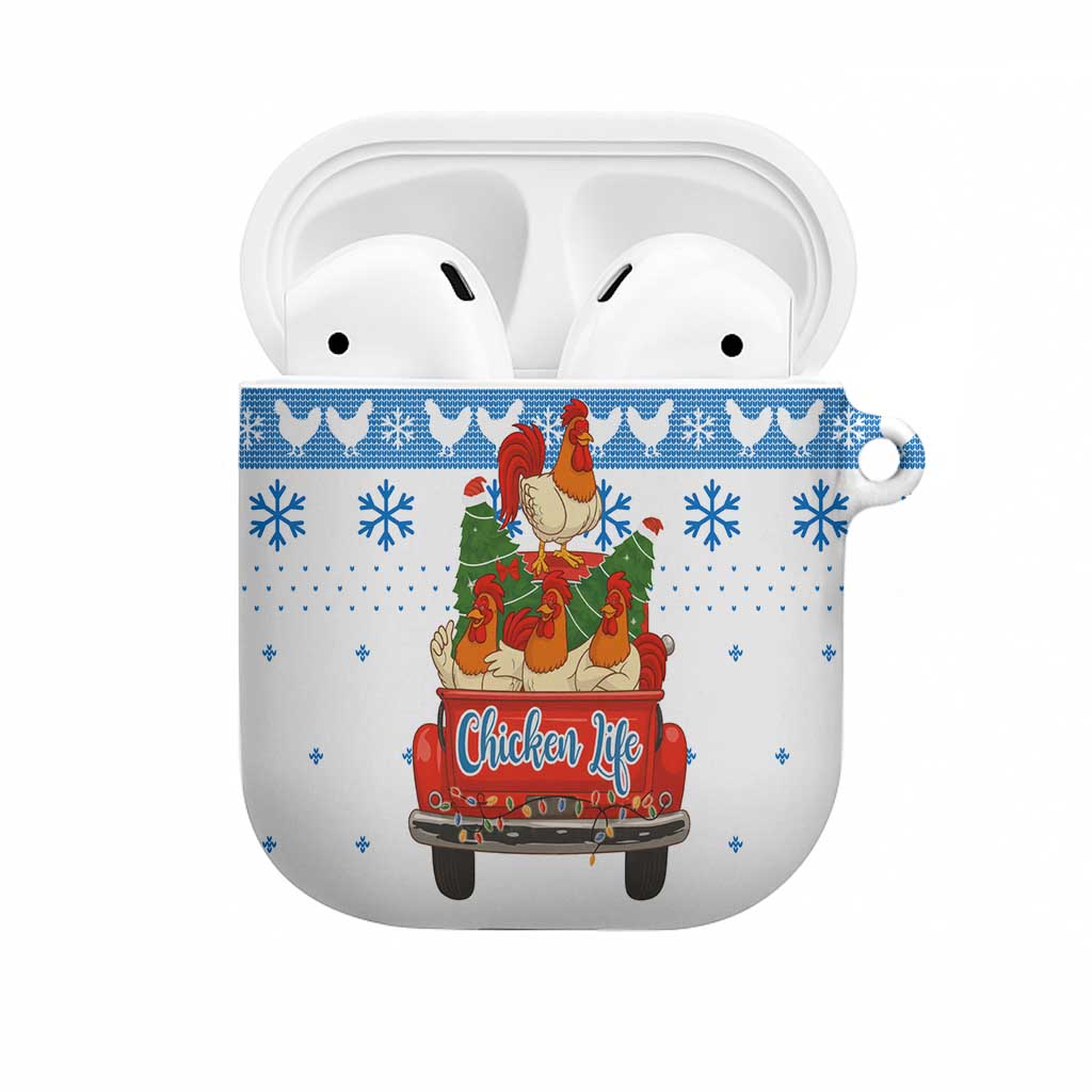 Chicken Life Christmas AirPods Case Xmas Holiday Patterns - Wonder Print Shop