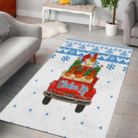 Chicken Life Christmas Area Rug Xmas Holiday Patterns - Wonder Print Shop