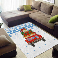 Chicken Life Christmas Area Rug Xmas Holiday Patterns - Wonder Print Shop