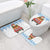 Chicken Life Christmas Bathroom Set Xmas Holiday Patterns - Wonder Print Shop