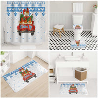 Chicken Life Christmas Bathroom Set Xmas Holiday Patterns - Wonder Print Shop
