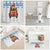 Chicken Life Christmas Bathroom Set Xmas Holiday Patterns - Wonder Print Shop