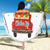 Chicken Life Christmas Beach Blanket Xmas Holiday Patterns - Wonder Print Shop