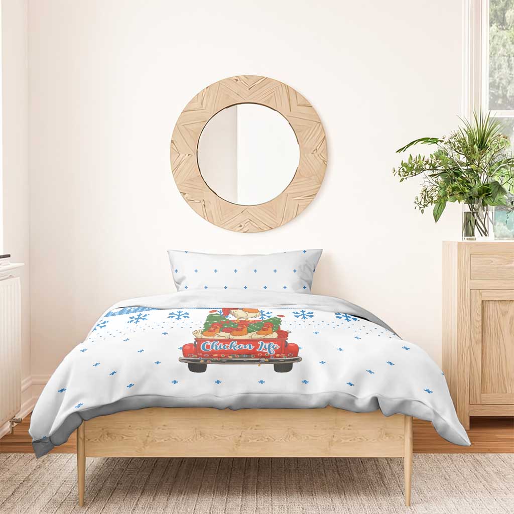 Chicken Life Christmas Bedding Set Xmas Holiday Patterns - Wonder Print Shop