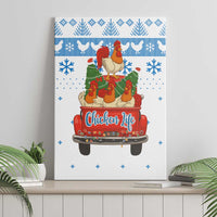 Chicken Life Christmas Canvas Wall Art Xmas Holiday Patterns - Wonder Print Shop