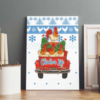 Chicken Life Christmas Canvas Wall Art Xmas Holiday Patterns - Wonder Print Shop