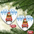 Chicken Life Christmas Ceramic Ornament Xmas Holiday Patterns - Wonder Print Shop