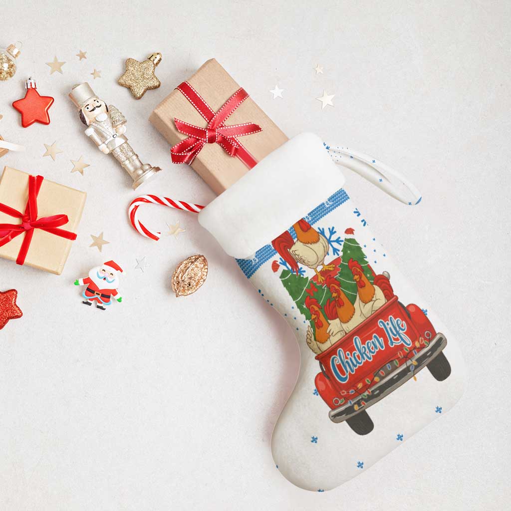 Chicken Life Christmas Stocking Xmas Holiday Patterns - Wonder Print Shop