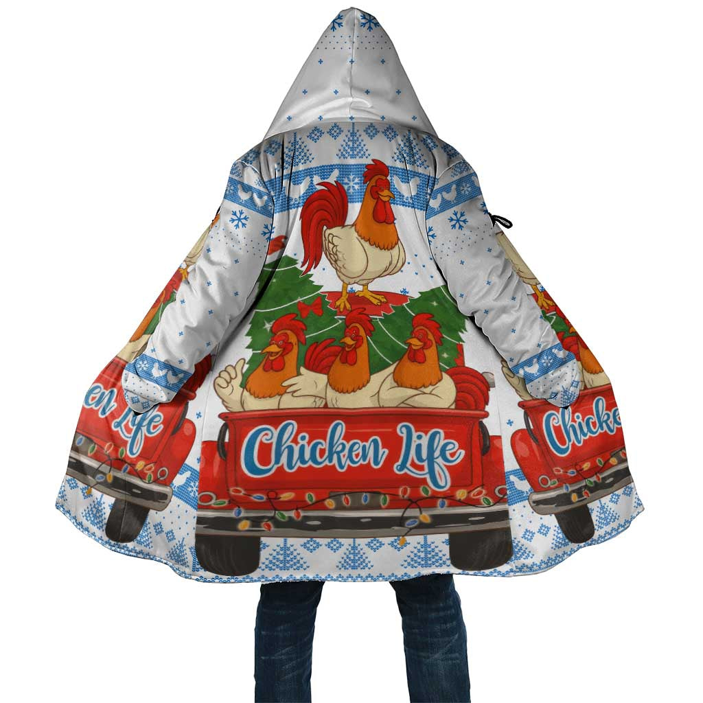 Chicken Life Christmas Cloak Xmas Holiday Patterns - Wonder Print Shop