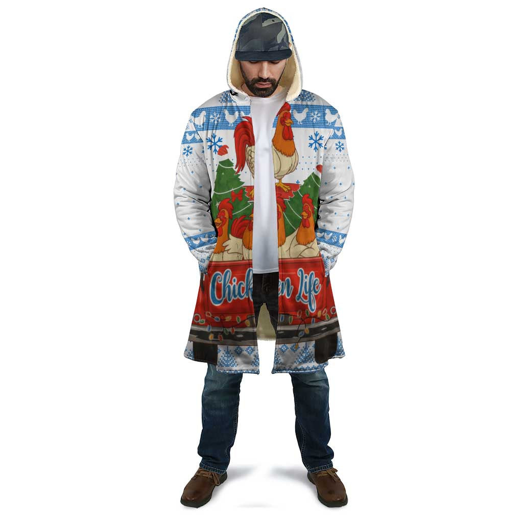 Chicken Life Christmas Cloak Xmas Holiday Patterns - Wonder Print Shop